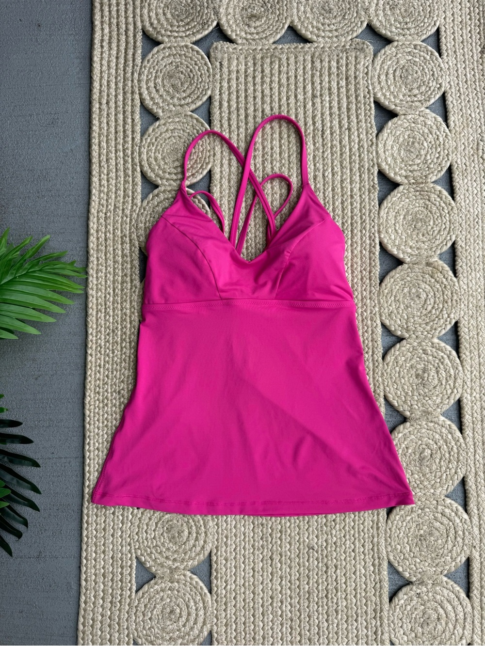 Athleta Magenta Pink Crossback Athletic Tank Top Size M